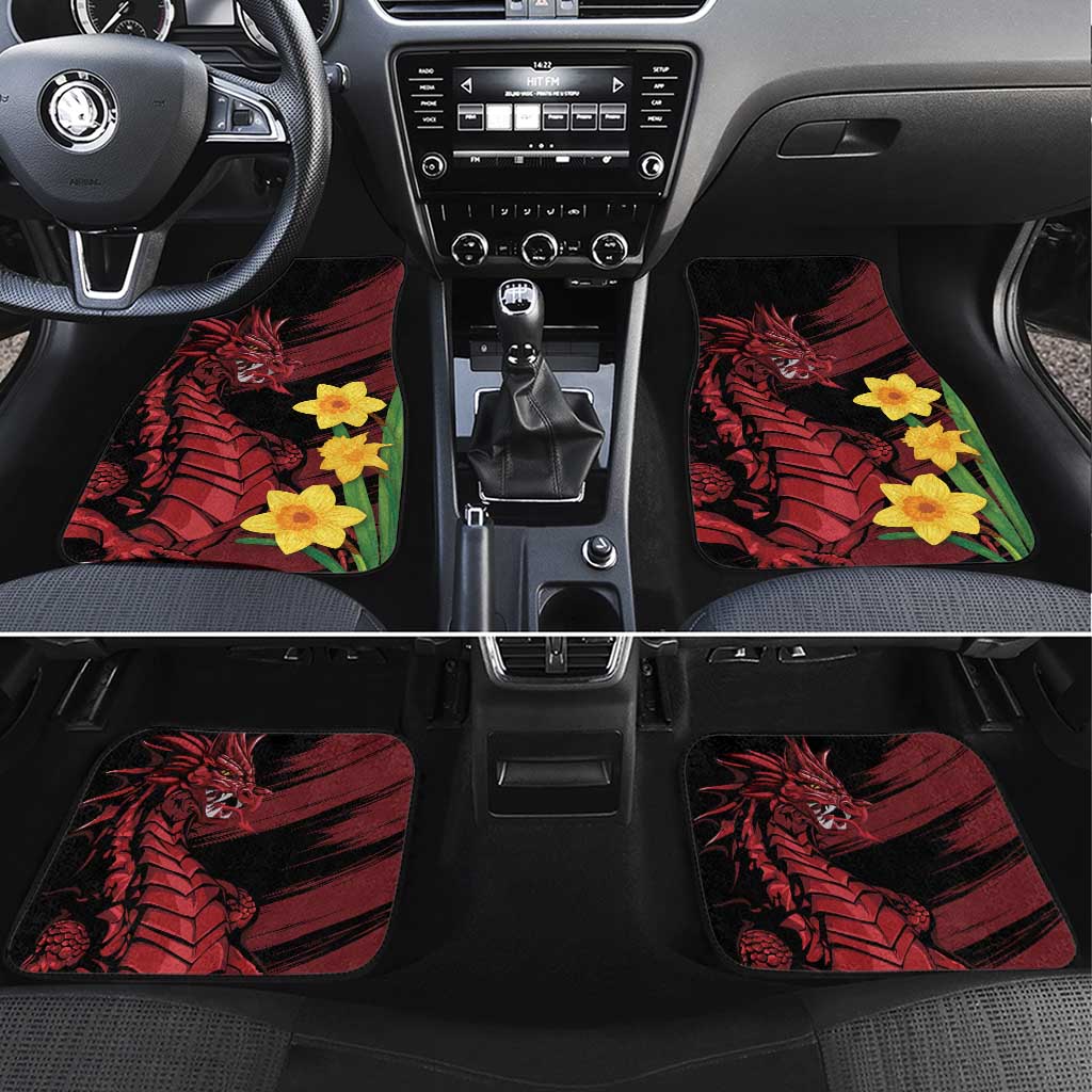 Wales Cymru Am Byth Car Mats Dragon & Daffodil