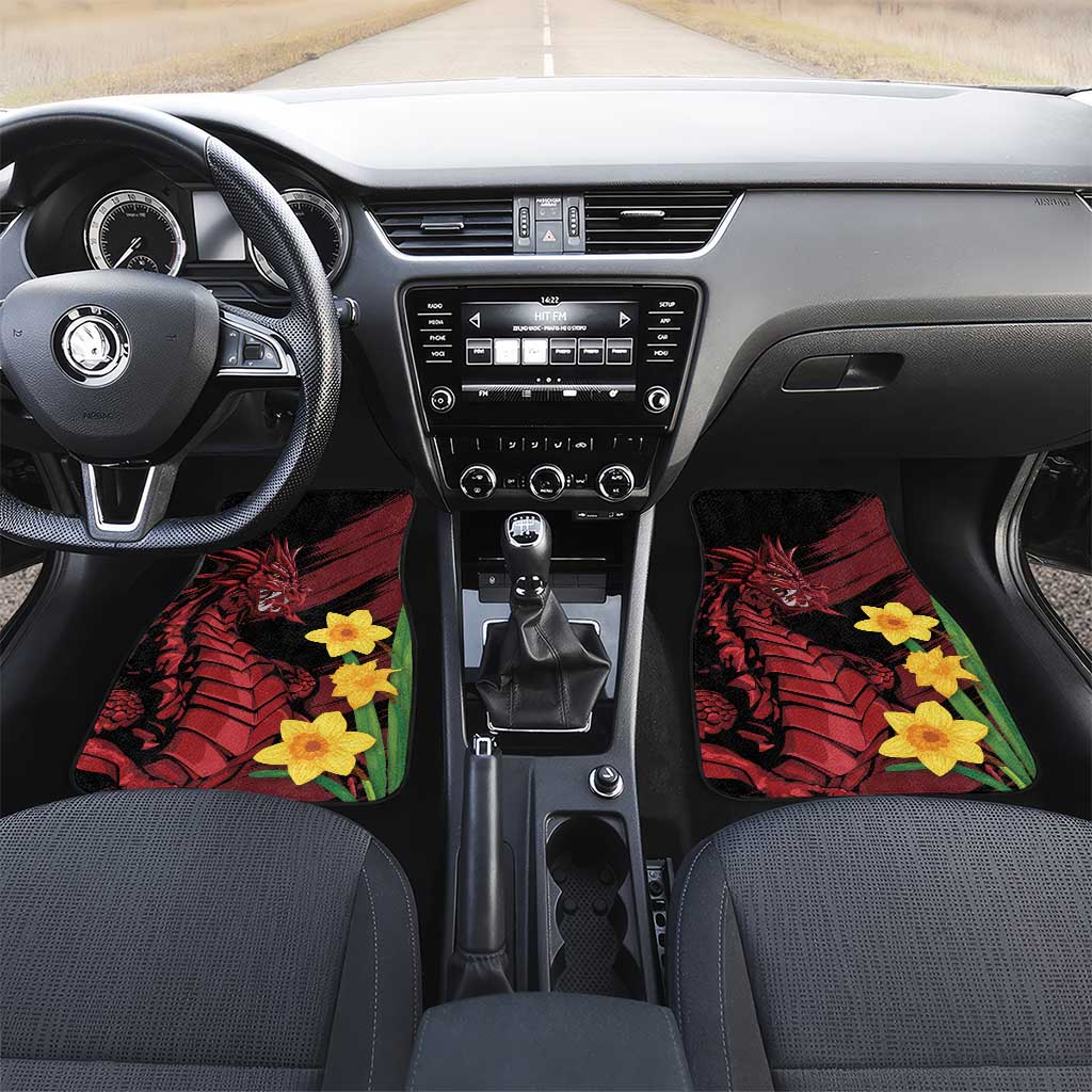Wales Cymru Am Byth Car Mats Dragon & Daffodil