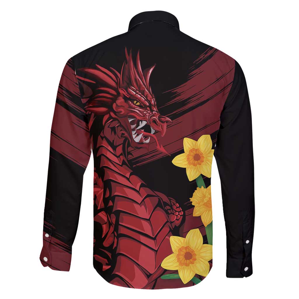 Wales Cymru Am Byth Family Matching Off Shoulder Short Dress and Hawaiian Shirt Dragon & Daffodil LT7 - Wonder Print Shop