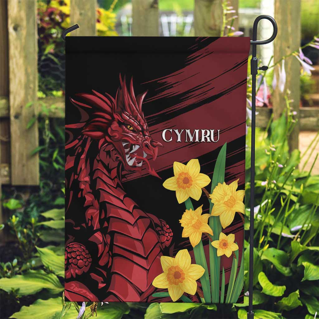 Wales Cymru Am Byth Garden Flag Dragon & Daffodil - Wonder Print Shop