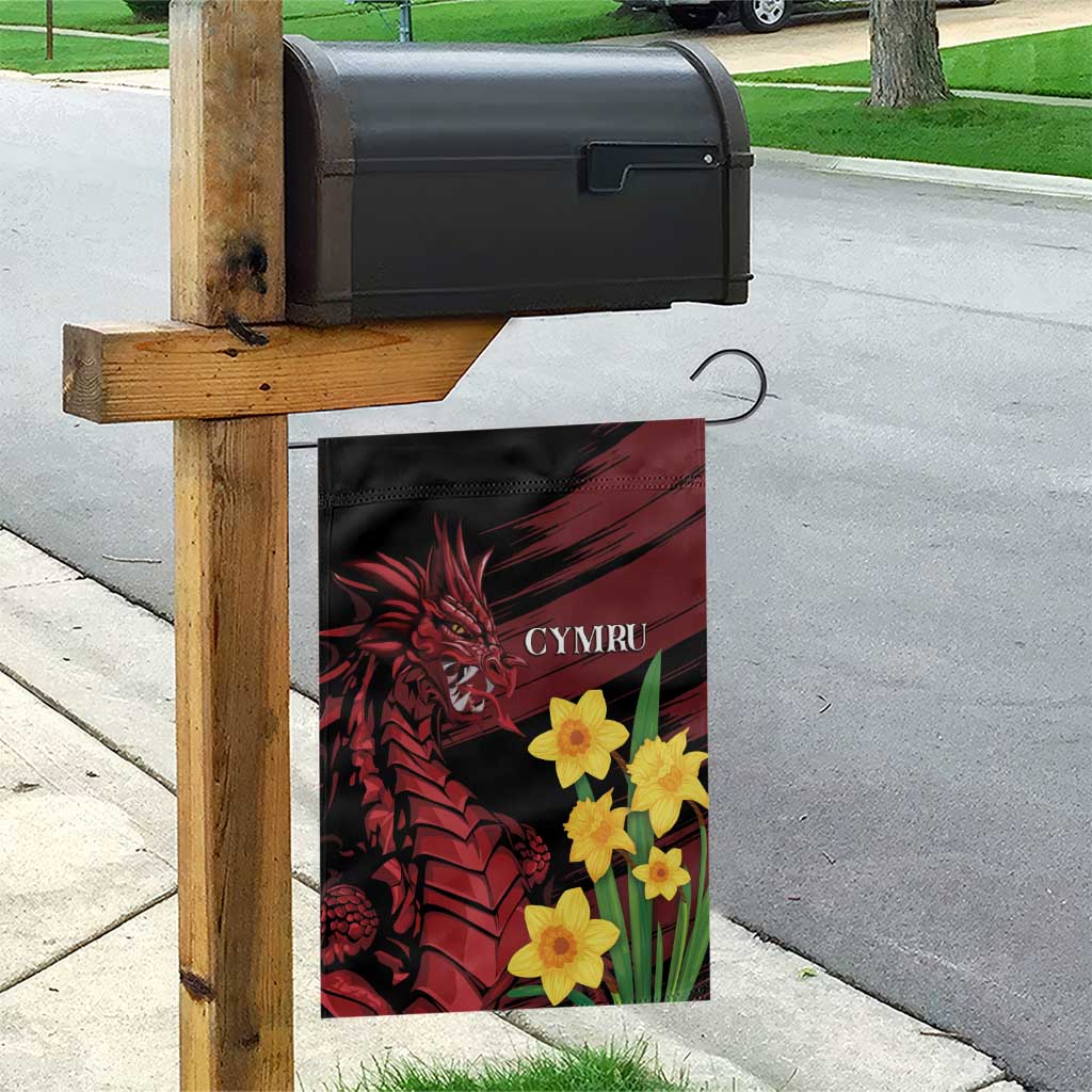 Wales Cymru Am Byth Garden Flag Dragon & Daffodil - Wonder Print Shop