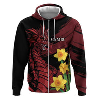 Wales Cymru Am Byth Hoodie Dragon & Daffodil - Wonder Print Shop