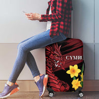 Wales Cymru Am Byth Luggage Cover Dragon & Daffodil - Wonder Print Shop