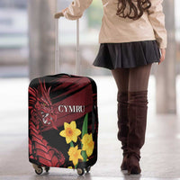 Wales Cymru Am Byth Luggage Cover Dragon & Daffodil - Wonder Print Shop