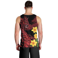 Wales Cymru Am Byth Men Tank Top Dragon & Daffodil - Wonder Print Shop