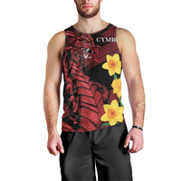 Wales Cymru Am Byth Men Tank Top Dragon & Daffodil - Wonder Print Shop