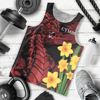 Wales Cymru Am Byth Men Tank Top Dragon & Daffodil - Wonder Print Shop