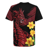 Wales Cymru Am Byth Rugby Jersey Dragon & Daffodil - Wonder Print Shop