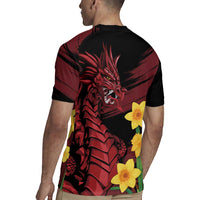 Wales Cymru Am Byth Rugby Jersey Dragon & Daffodil - Wonder Print Shop