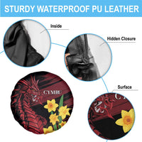 Wales Cymru Am Byth Spare Tire Cover Dragon & Daffodil - Wonder Print Shop