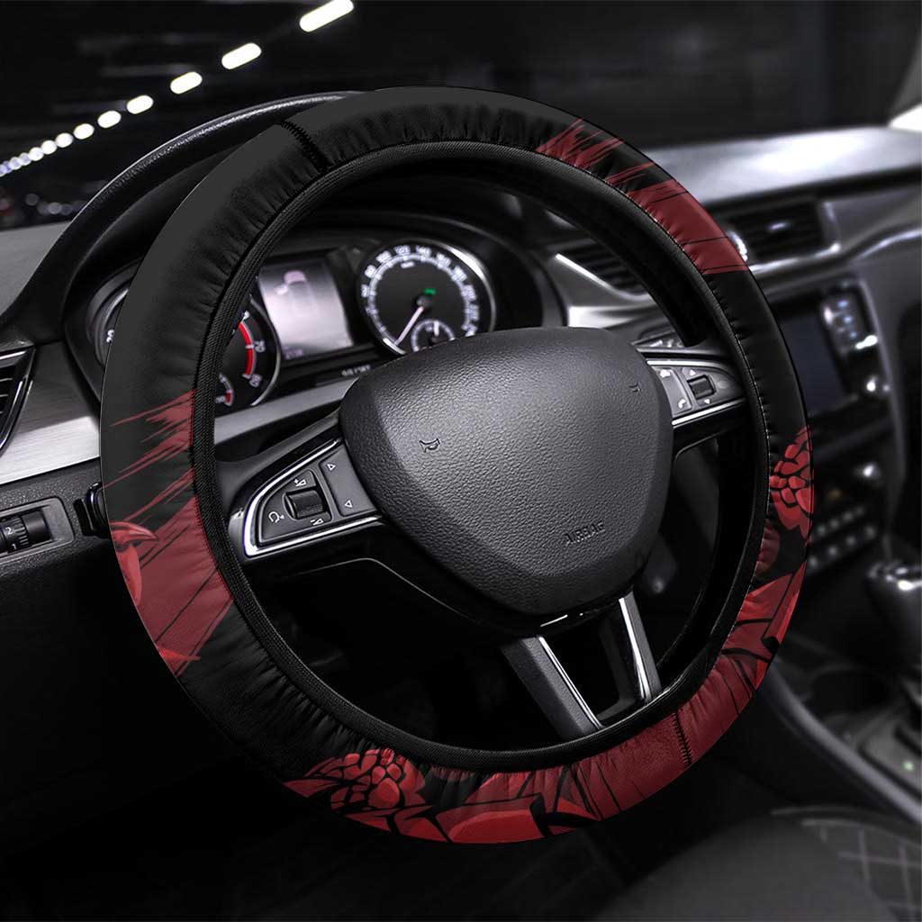 Wales Cymru Am Byth Steering Wheel Cover Dragon & Daffodil - Wonder Print Shop