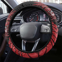 Wales Cymru Am Byth Steering Wheel Cover Dragon & Daffodil - Wonder Print Shop