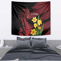 Wales Cymru Am Byth Tapestry Dragon & Daffodil - Wonder Print Shop