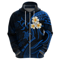 Hawaii Hoodie Niihau Islands Polynesian Sunset Plumeria Blue Vibe - Wonder Print Shop