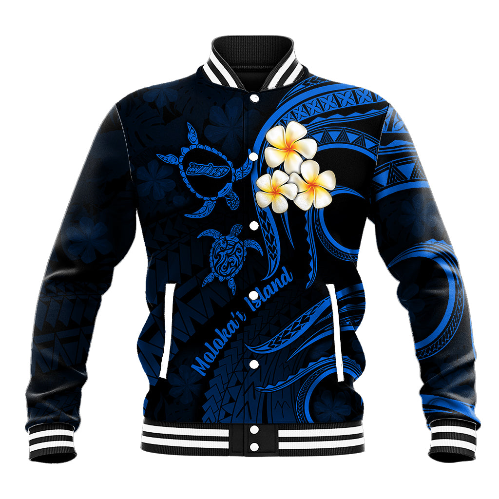 Hawaii Baseball Jacket Molokai Islands Polynesian Sunset Plumeria Blue Vibe LT9 - Wonder Print Shop