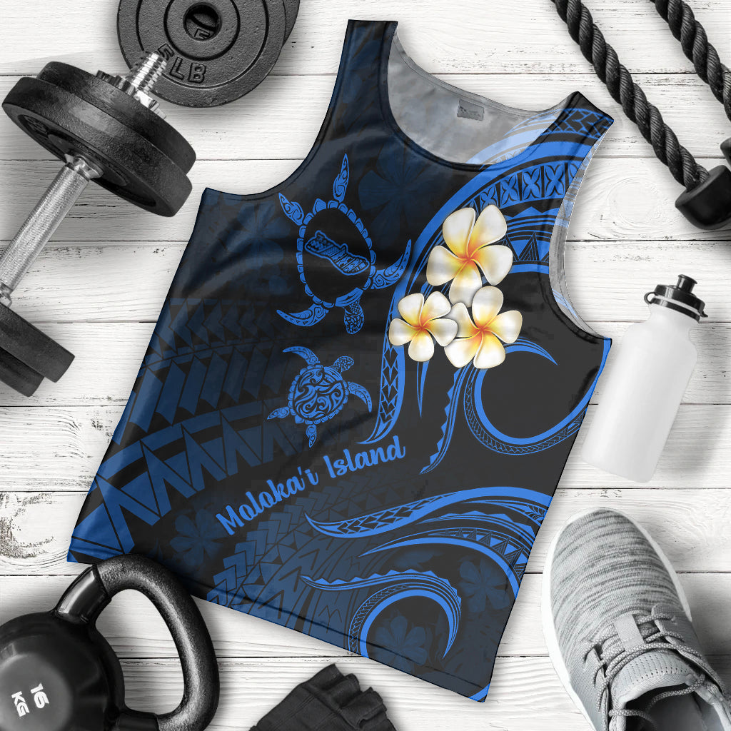 hawaii-men-tank-top-molokai-islands-polynesian-sunset-plumeria-blue-vibe