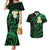Hawaii Couples Mermaid Dress And Hawaiian Shirt Molokai Islands Polynesian Sunset Plumeria Green Vibe LT9 - Wonder Print Shop