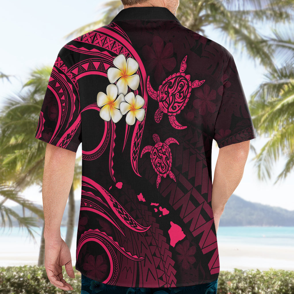 Hawaii Hawaiian Shirt Molokai Islands Polynesian Sunset Plumeria Pink Vibe - Wonder Print Shop