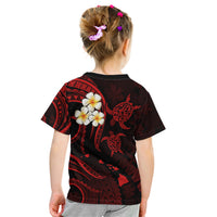 Polynesian Hawaii Kid T Shirt Molokai Islands with Pacific Plumeria Red Vibe - Wonder Print Shop