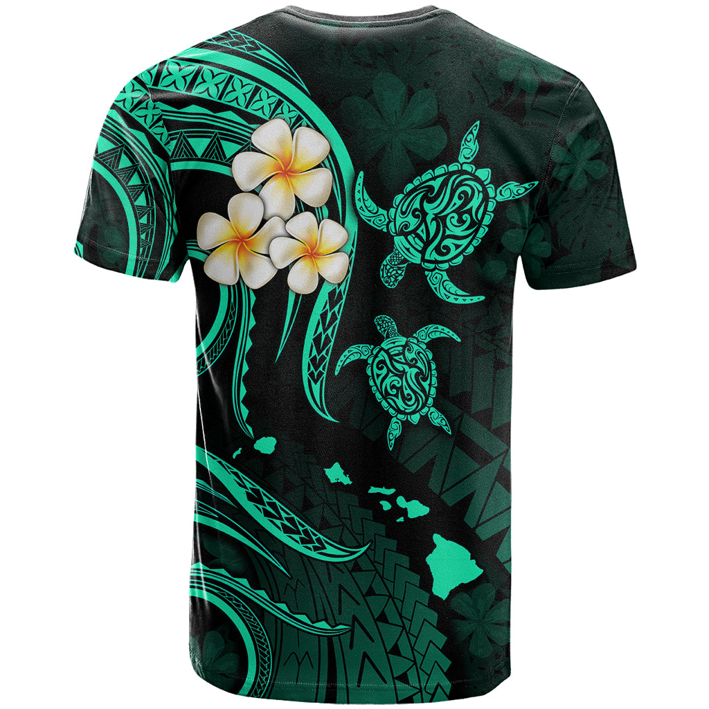 Polynesian Hawaii T Shirt Molokai Islands with Pacific Plumeria Turquoise Vibe - Wonder Print Shop