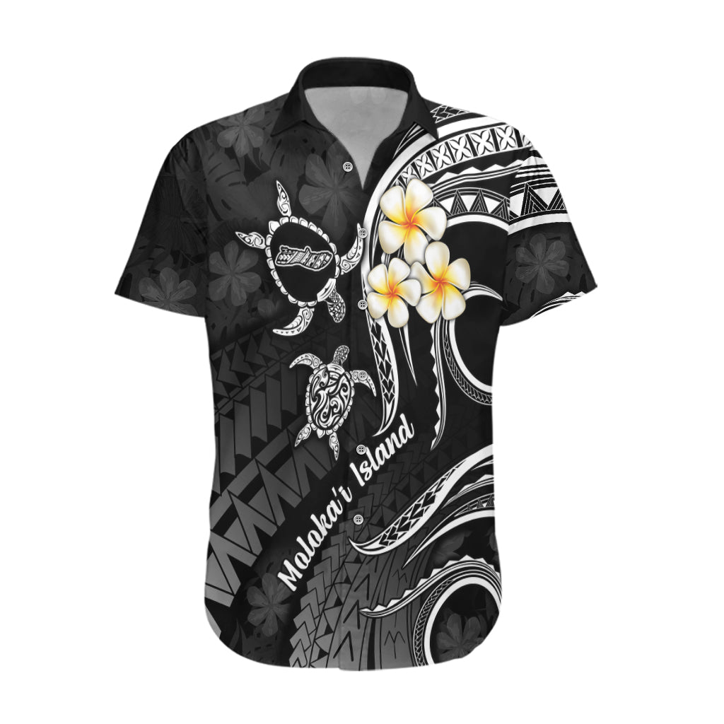 Polynesian Hawaii Hawaiian Shirt Molokai Islands with Pacific Plumeria White Vibe - Wonder Print Shop