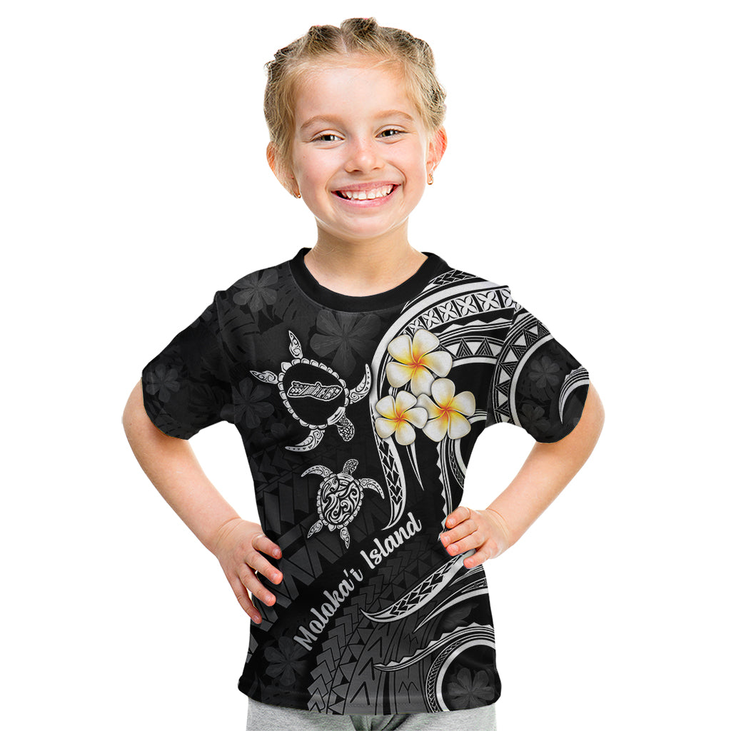 Polynesian Hawaii Kid T Shirt Molokai Islands with Pacific Plumeria White Vibe - Wonder Print Shop