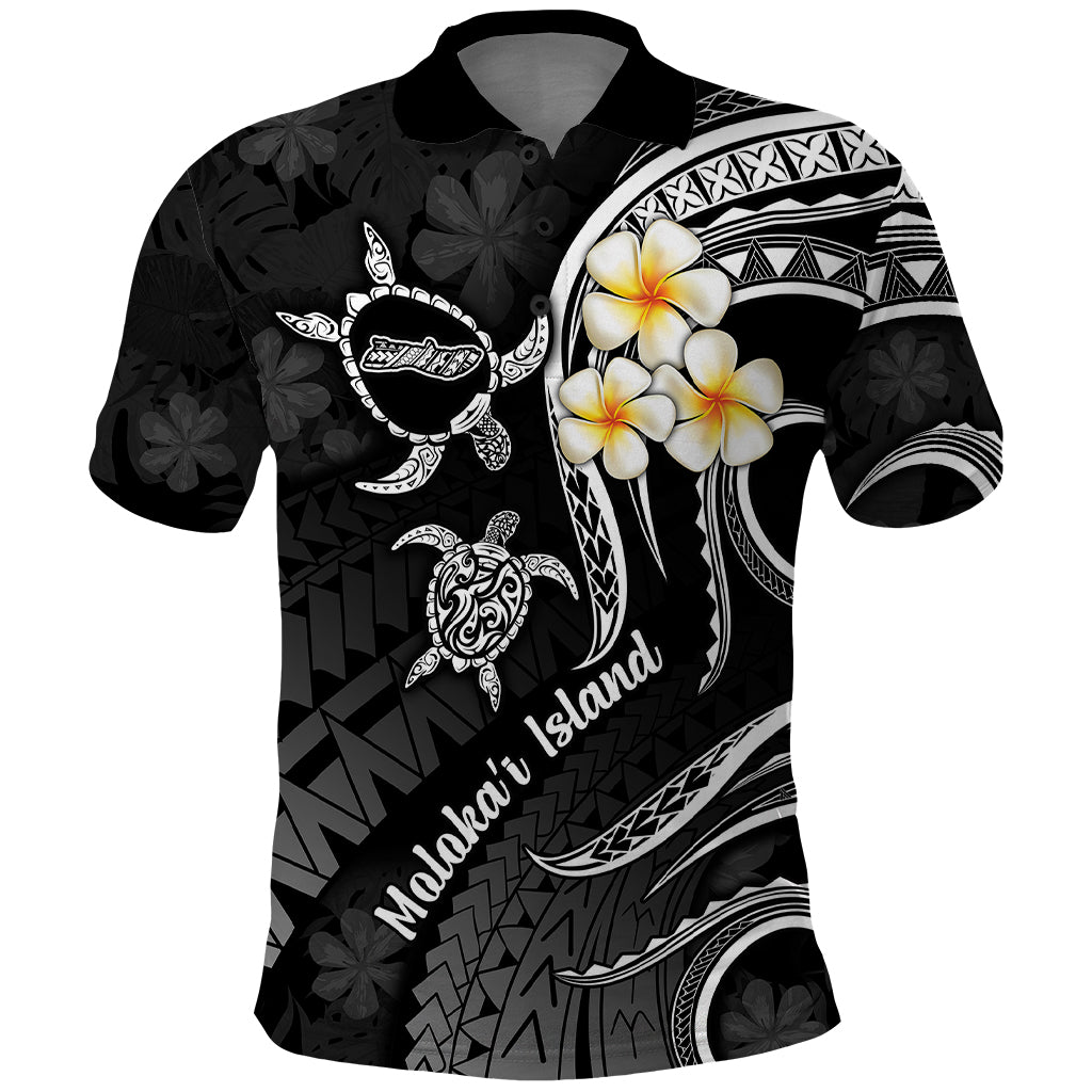 Polynesian Hawaii Polo Shirt Molokai Islands with Pacific Plumeria White Vibe - Wonder Print Shop
