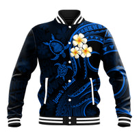 Hawaii Baseball Jacket Lanai Islands Polynesian Sunset Plumeria Blue Vibe LT9 - Wonder Print Shop