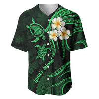 Hawaii Baseball Jersey Lanai Islands Polynesian Sunset Plumeria Green Vibe LT9 - Wonder Print Shop