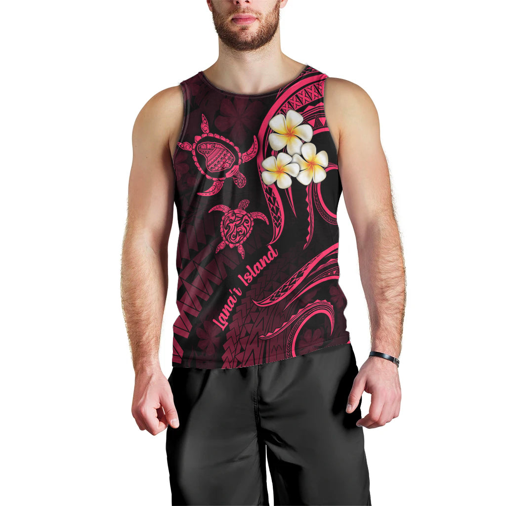 hawaii-men-tank-top-lanai-islands-polynesian-sunset-plumeria-pink-vibe