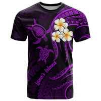 Polynesian Hawaii T Shirt Lanai Islands with Pacific Plumeria Purple Vibe - Wonder Print Shop