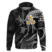 Polynesian Hawaii Hoodie Lanai Islands with Pacific Plumeria White Vibe - Wonder Print Shop