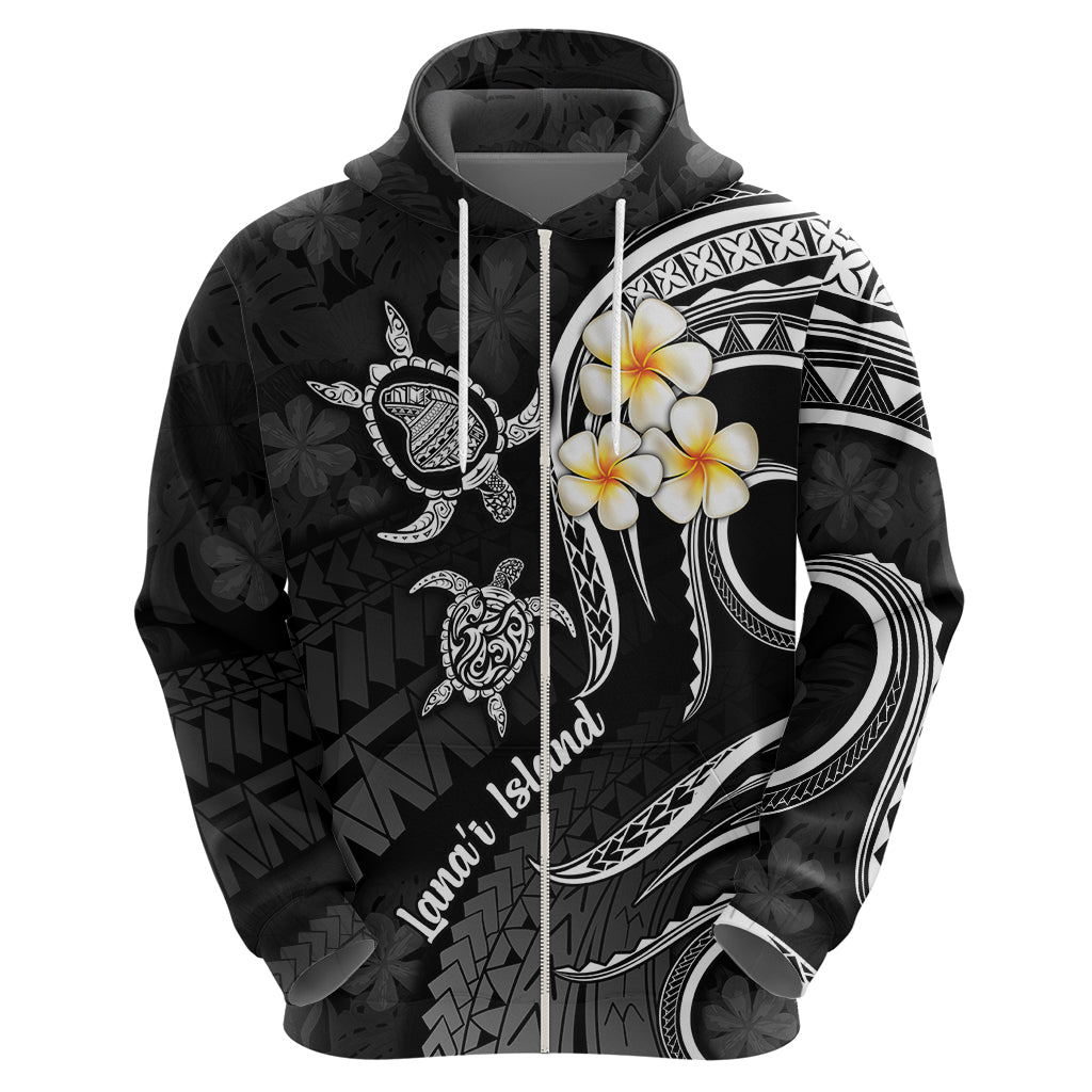 Polynesian Hawaii Hoodie Lanai Islands with Pacific Plumeria White Vibe - Wonder Print Shop