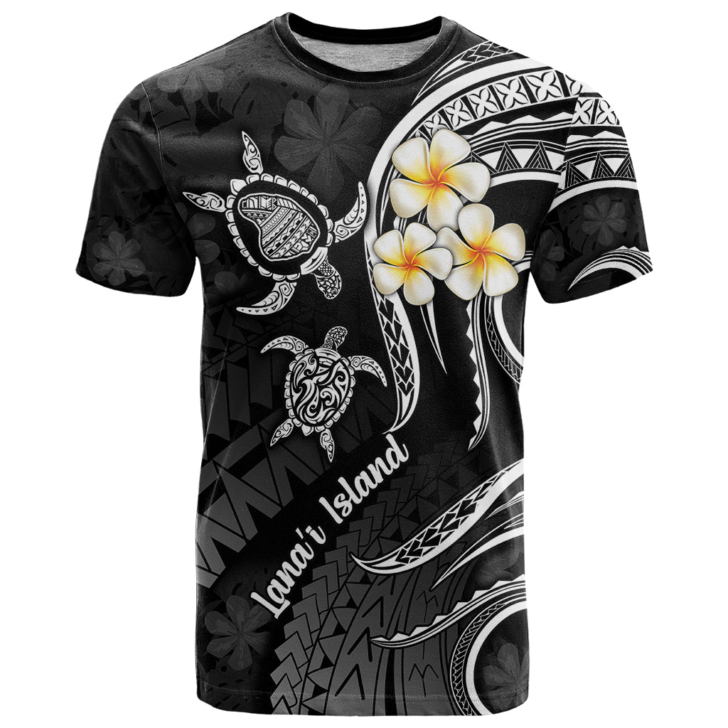 Polynesian Hawaii T Shirt Lanai Islands with Pacific Plumeria White Vibe - Wonder Print Shop