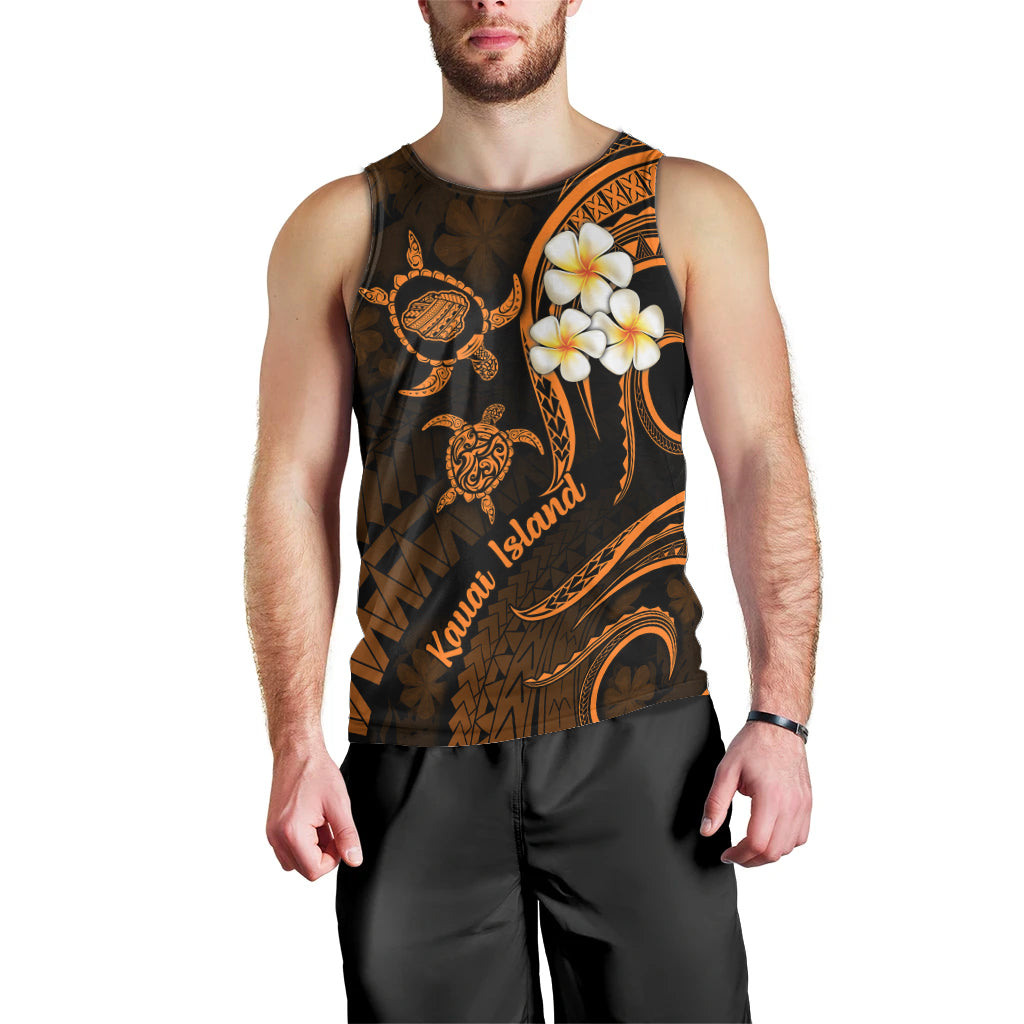 hawaii-men-tank-top-kauai-islands-polynesian-sunset-plumeria-gold-vibe