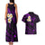 Polynesian Hawaii Couples Matching Tank Maxi Dress And Hawaiian Shirt Kauai Islands with Pacific Plumeria Purple Vibe LT9 - Wonder Print Shop