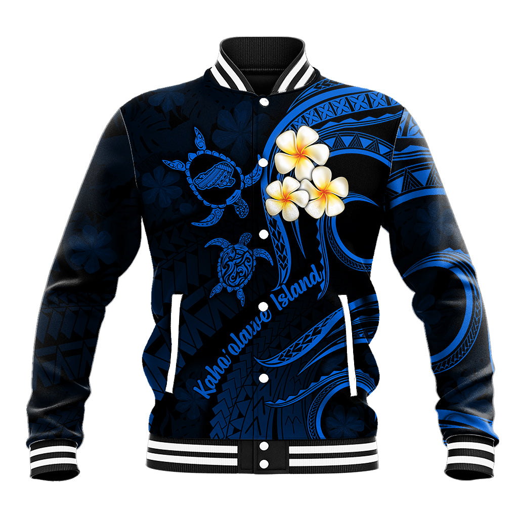Hawaii Baseball Jacket Kahoolawe Islands Polynesian Sunset Plumeria LT9 - Wonder Print Shop