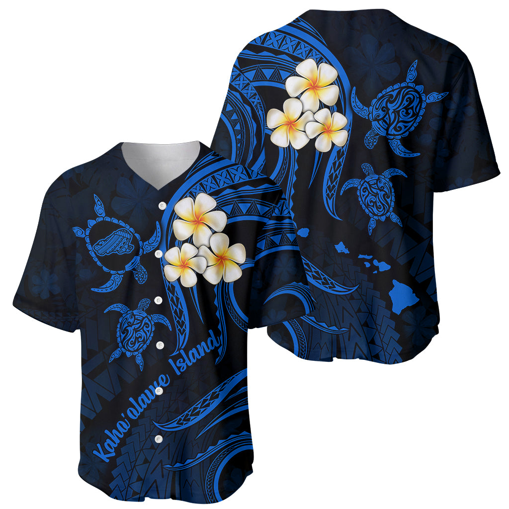 Hawaii Baseball Jersey Kahoolawe Islands Polynesian Sunset Plumeria LT9 - Wonder Print Shop