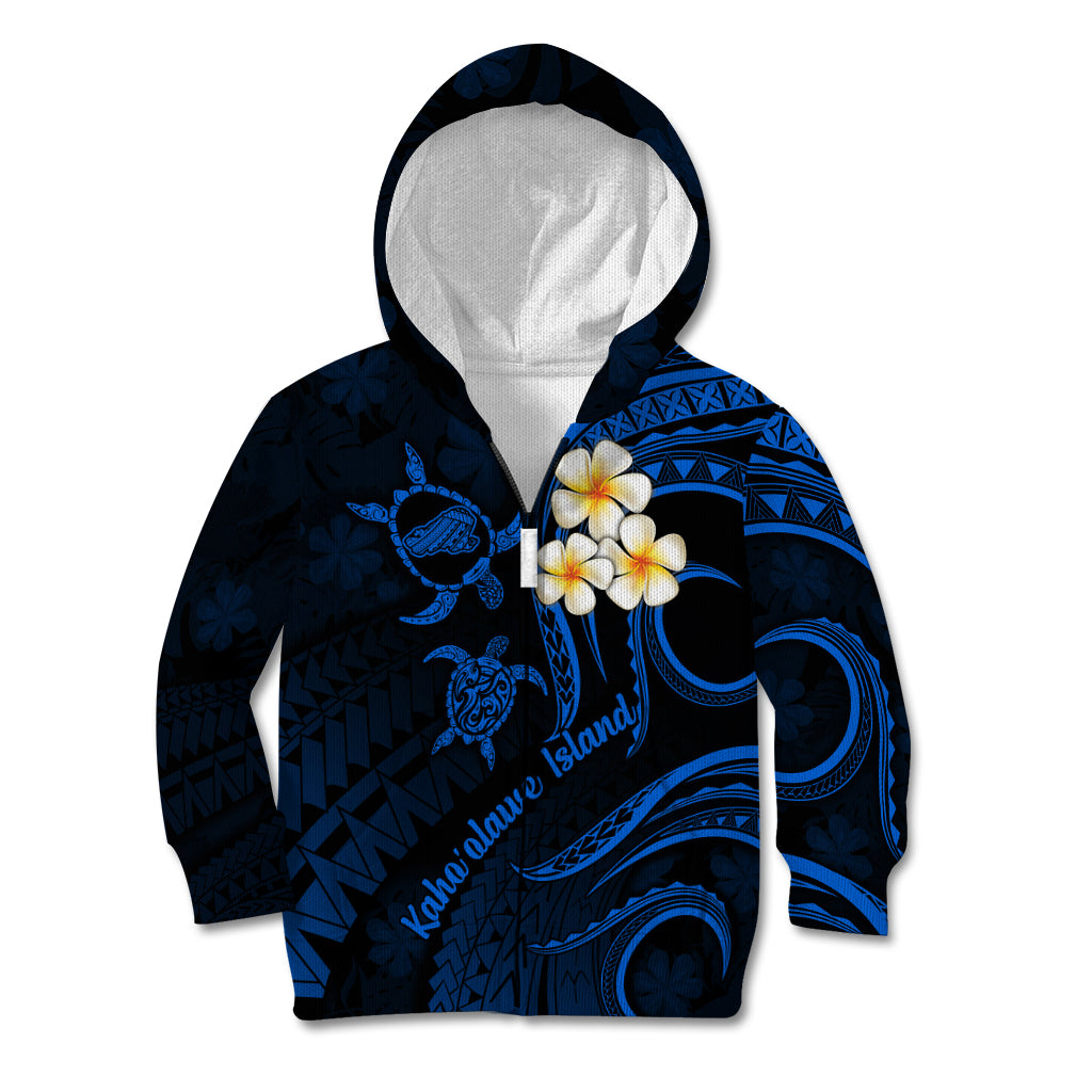 Hawaii Kid Hoodie Kahoolawe Islands Polynesian Sunset Plumeria - Wonder Print Shop