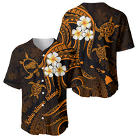 Hawaii Baseball Jersey Kahoolawe Islands Polynesian Sunset Plumeria Gold Vibe LT9 - Wonder Print Shop