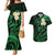 Hawaii Couples Mermaid Dress And Hawaiian Shirt Kahoolawe Islands Polynesian Sunset Plumeria Green Vibe LT9 - Wonder Print Shop