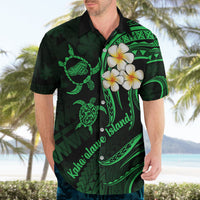 Hawaii Hawaiian Shirt Kahoolawe Islands Polynesian Sunset Plumeria Green Vibe - Wonder Print Shop