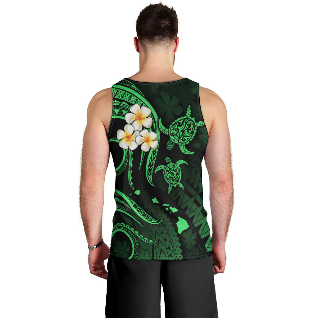 hawaii-men-tank-top-kahoolawe-islands-polynesian-sunset-plumeria-green-vibe