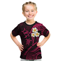 Hawaii Kid T Shirt Kahoolawe Islands Polynesian Sunset Plumeria Pink Vibe - Wonder Print Shop