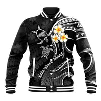Polynesian Hawaii Baseball Jacket Kahoolawe Islands with Pacific Plumeria White Vibe LT9 - Wonder Print Shop