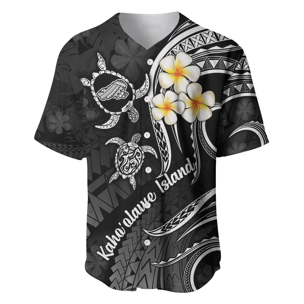 Polynesian Hawaii Baseball Jersey Kahoolawe Islands with Pacific Plumeria White Vibe LT9 - Wonder Print Shop