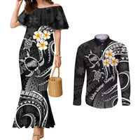 polynesian-hawaii-couples-mermaid-dress-and-long-sleeve-button-shirts-kahoolawe-islands-with-pacific-plumeria-white-vibe