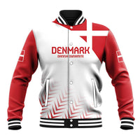 Custom Denmark Football Baseball Jacket Come On Danish Dynamite LT9 - Wonder Print Shop