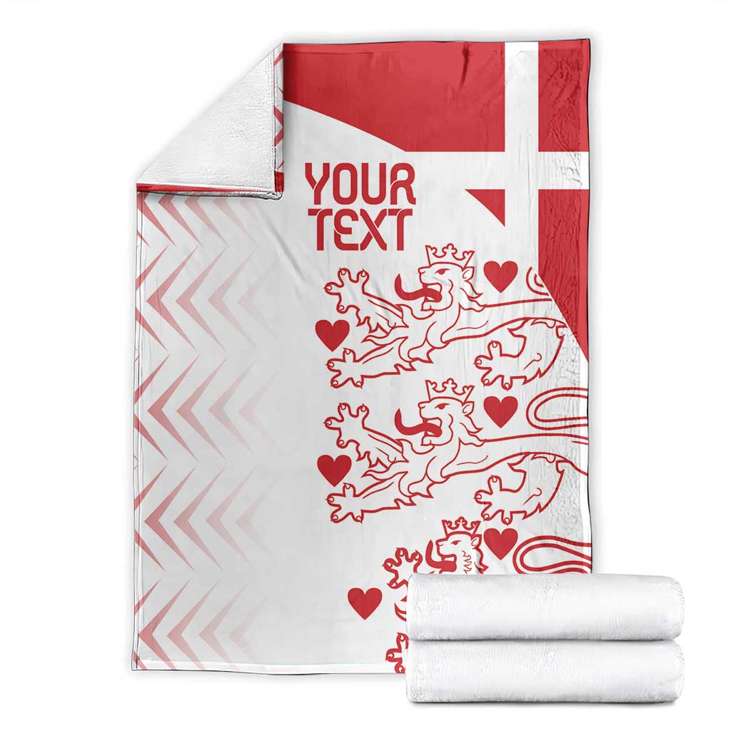 Custom Denmark Football Blanket Come On Danish Dynamite