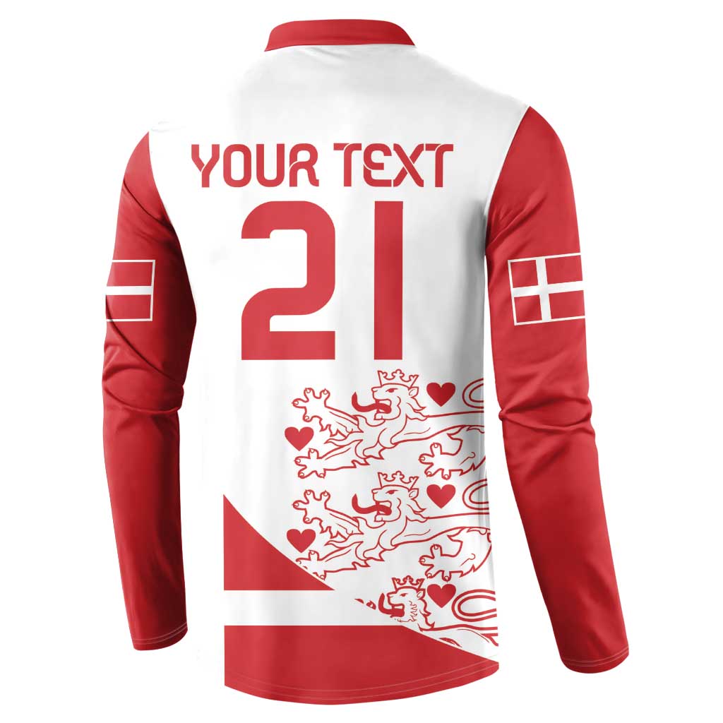 Custom Denmark Football Button Sweatshirt Come On Danish Dynamite LT9 - Wonder Print Shop